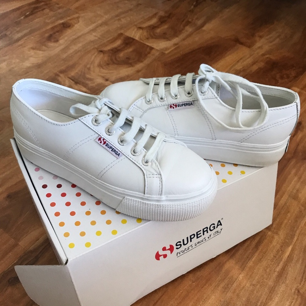 SUPERGA 2790 platforms - Nappaleaw Leather